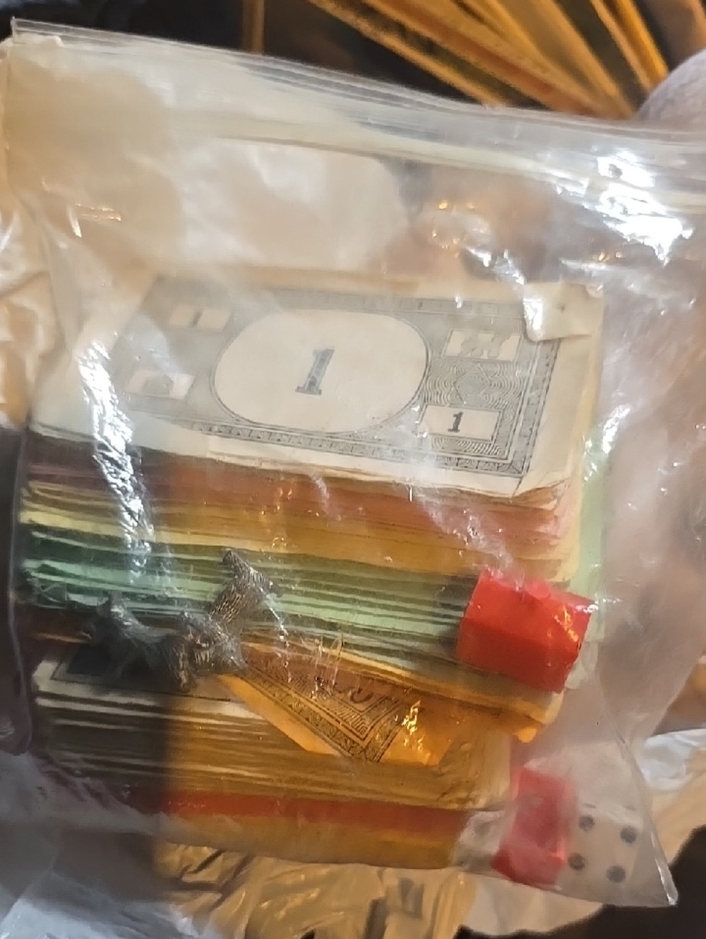 ❤️10/$30 Vintage Monopoloy Money Houses Chance Cards Etc